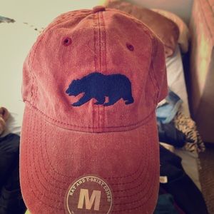 California baseball cap red new